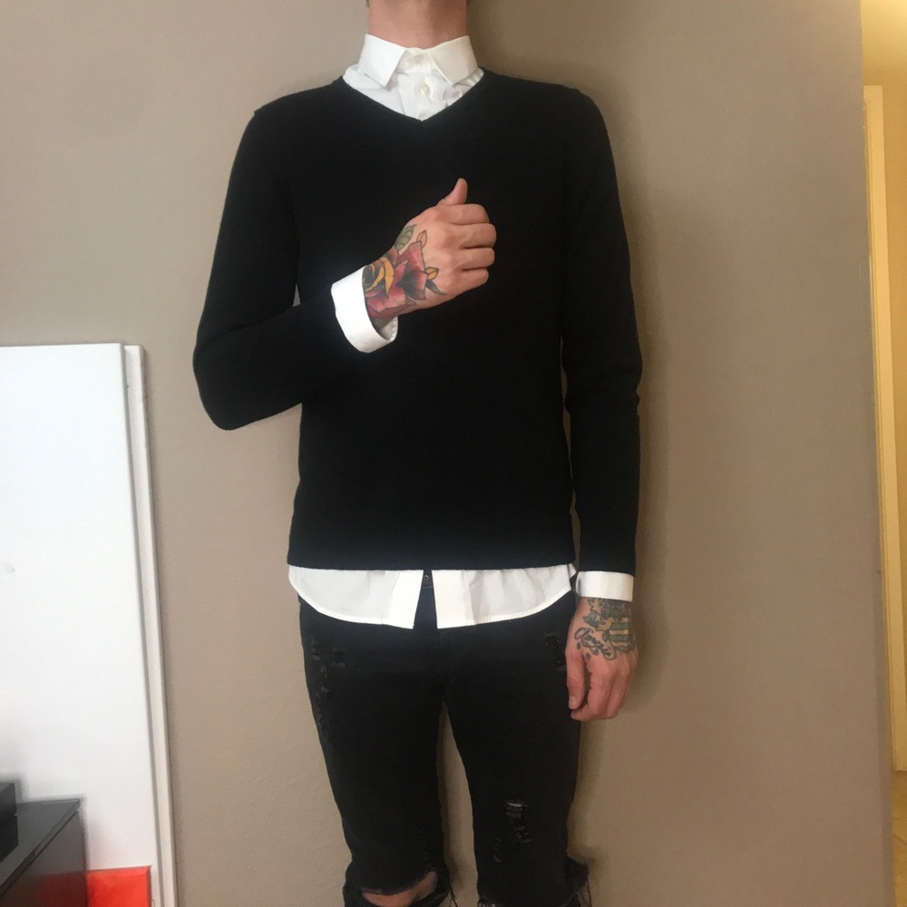 Hipster V neck Sweater